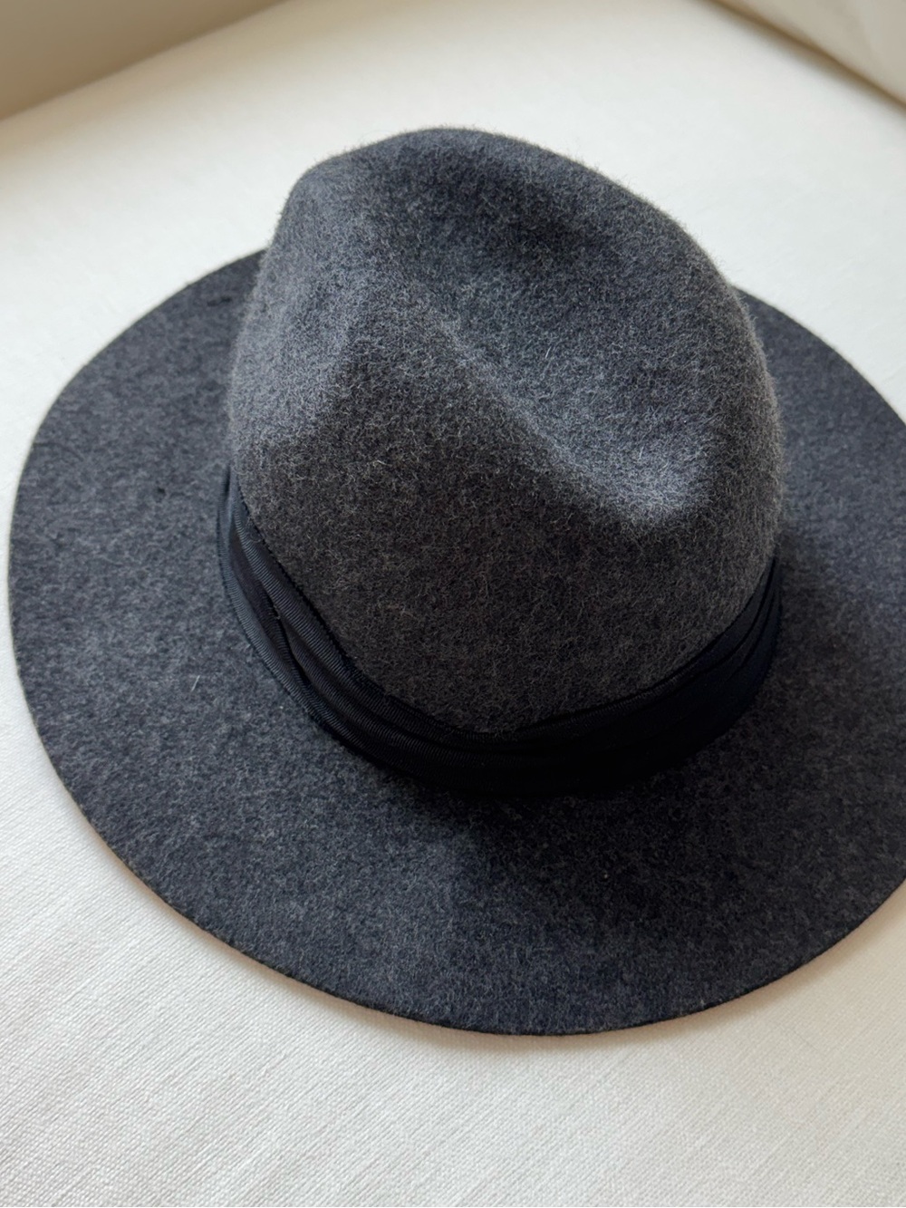 Zara Gray Wool Fedora Hat